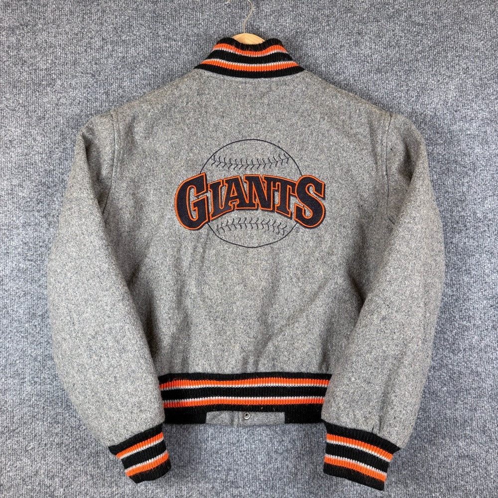 Vintage 80s San Francisco Giants Jacket Mens M Wool Mac Murray MLB USA Made 80s